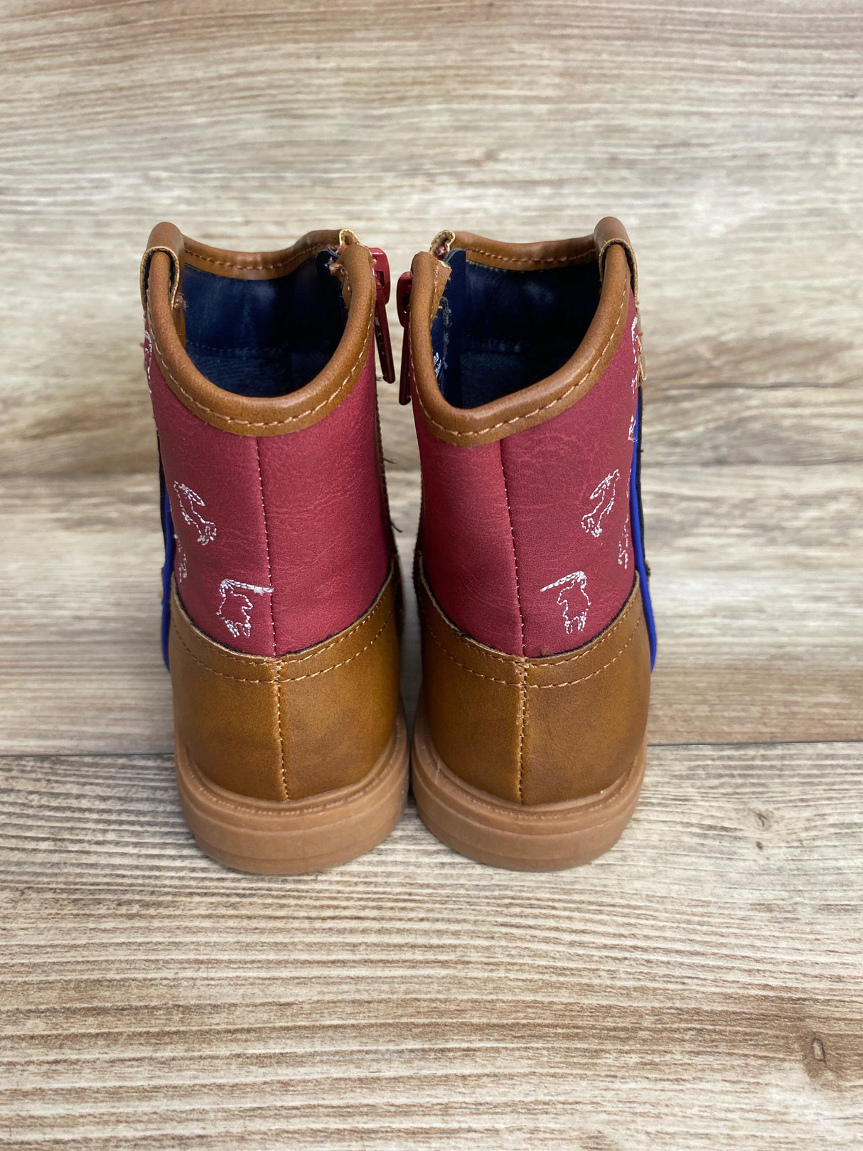 Wonder Nation Western Cowboy Boots Brown sz 6c