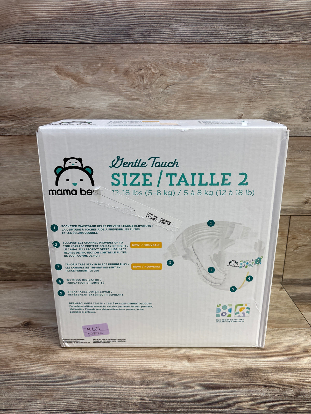 NEW Mama Bear Gentle Touch Diapers Size 2 184ct