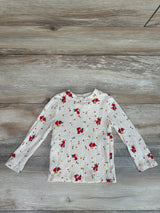 Cat & Jack Floral Print Long Sleeve Shirt Beige Sz 18m