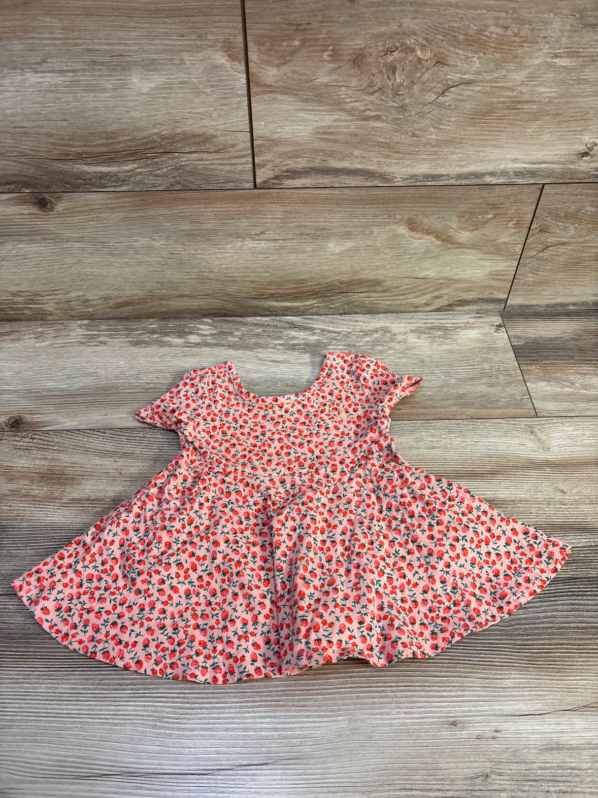 Baby Gap Strawberry Peplum Top Pink sz 12-18m