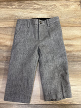 Janie & Jack Herringbone Wool Pant in Dolphin Grey sz 12-18m