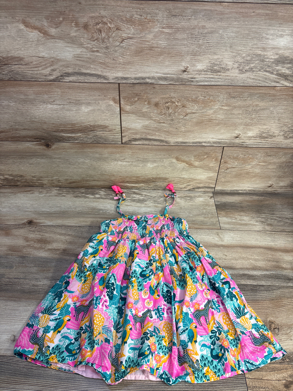 Tommy Bahama Sleeveless Smocked Dress Pink sz 5T