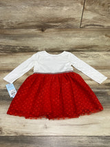 NEW Cat & Jack Loved Tulle Dress White/Red sz 2T