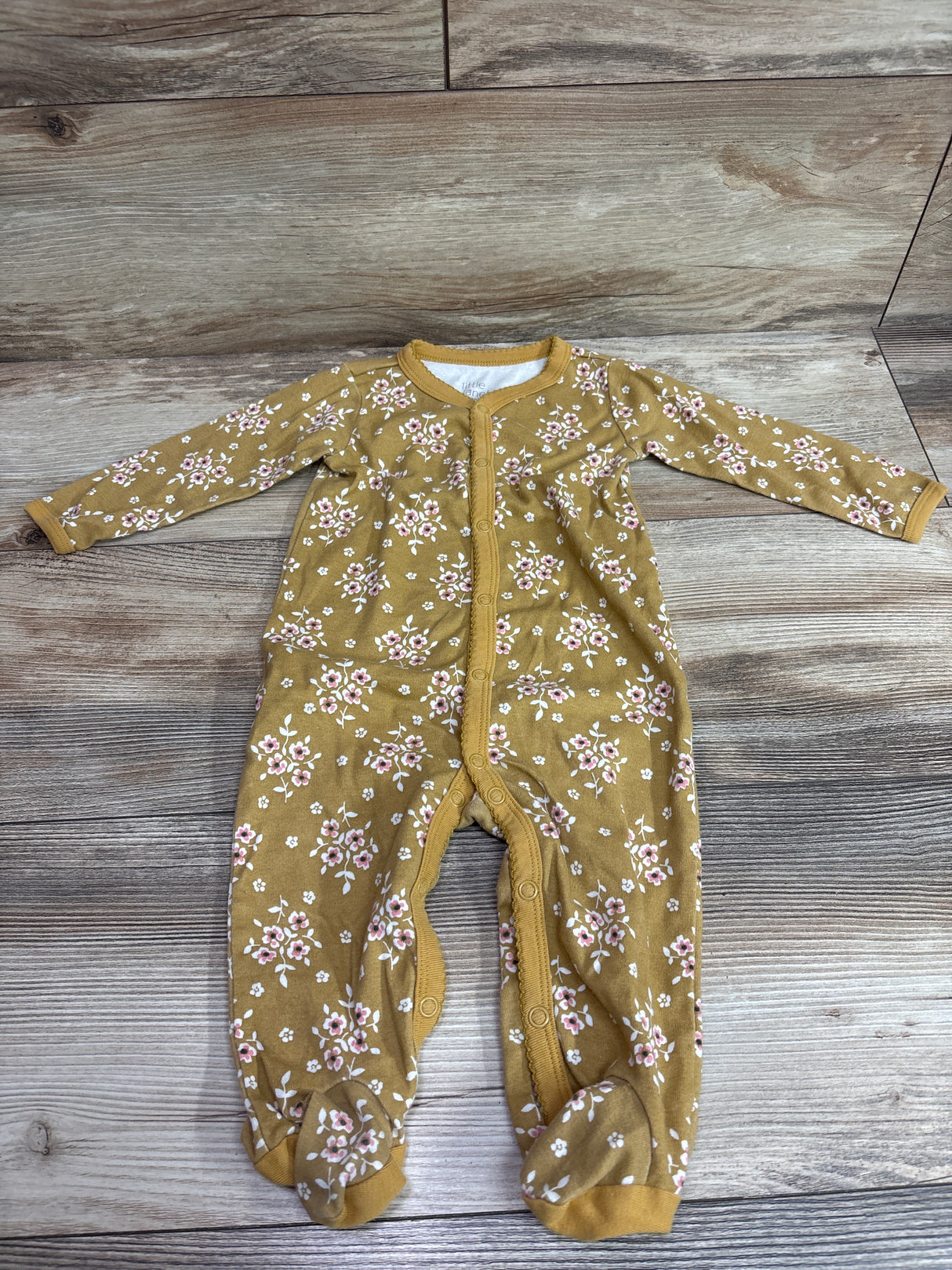 Little Planet Organic Snap Sleeper Yellow sz 9m