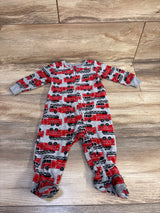 Kids Headquarters Firetruck Blanket Sleeper Grey sz 6m
