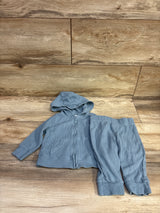 Carter's 2pc Waffle Knit Zip-Up Jacket & Pants Set Blue sz 6m