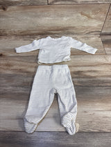 Koala Baby 2pc Striped Kimono Bodysuit & Footed Pants Set White sz Newborn