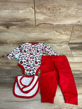 NEW Disney Baby 3pc Minnie Mouse Bodysuit Set White sz 3-6m