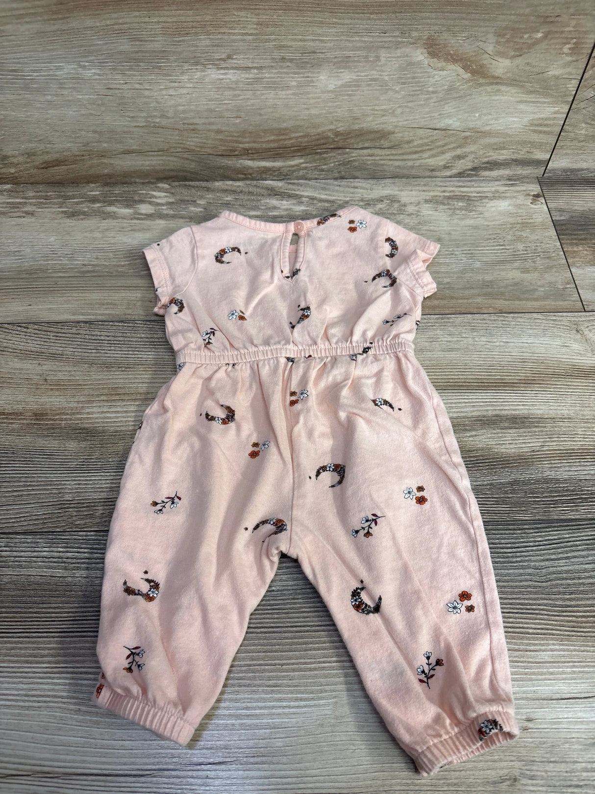 Old Navy Floral Sleeveless Jumpsuit Pink sz 3-6m
