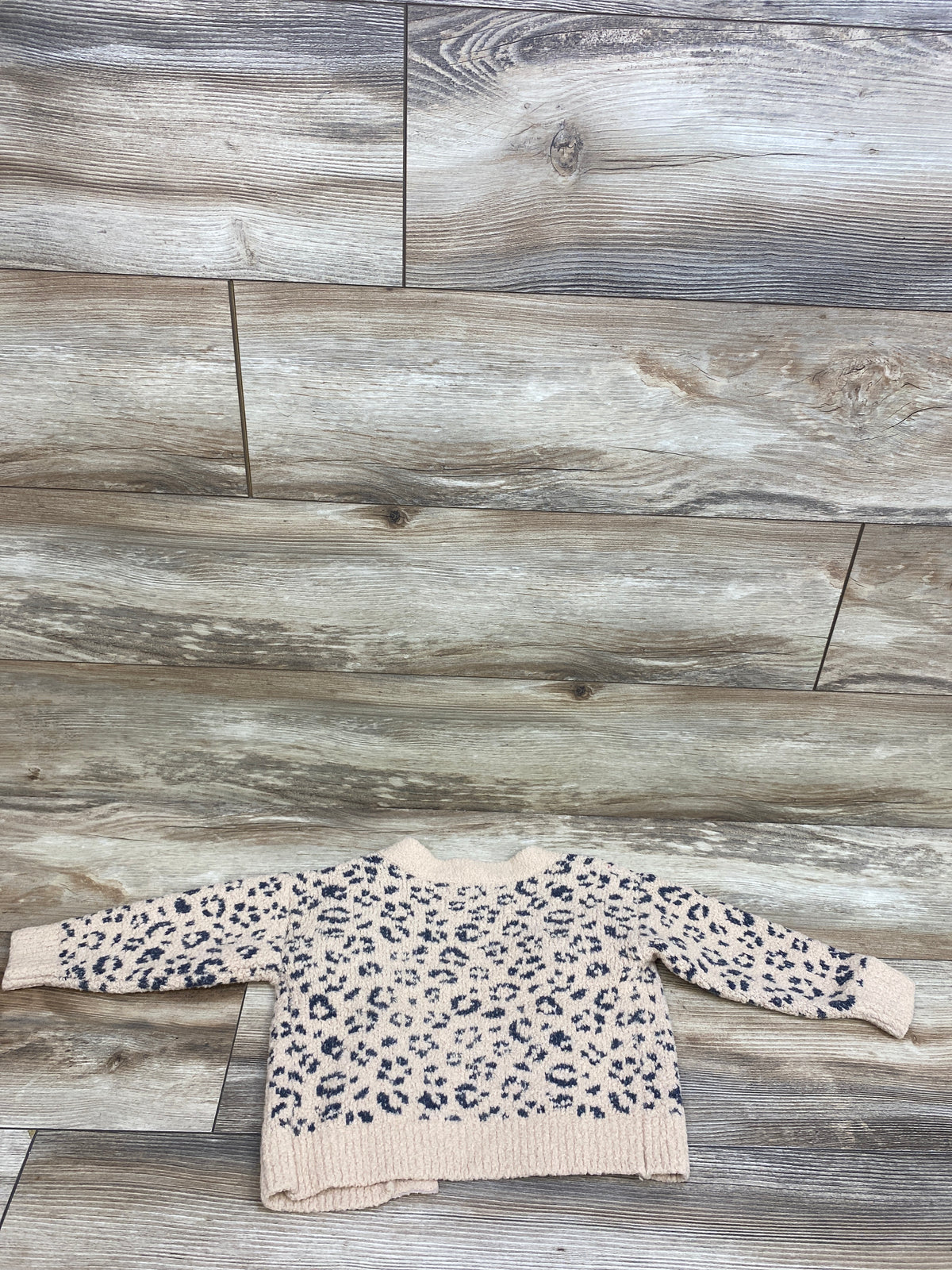 Cat & Jack Knit Leopard Open Cardigan Beige sz 2T