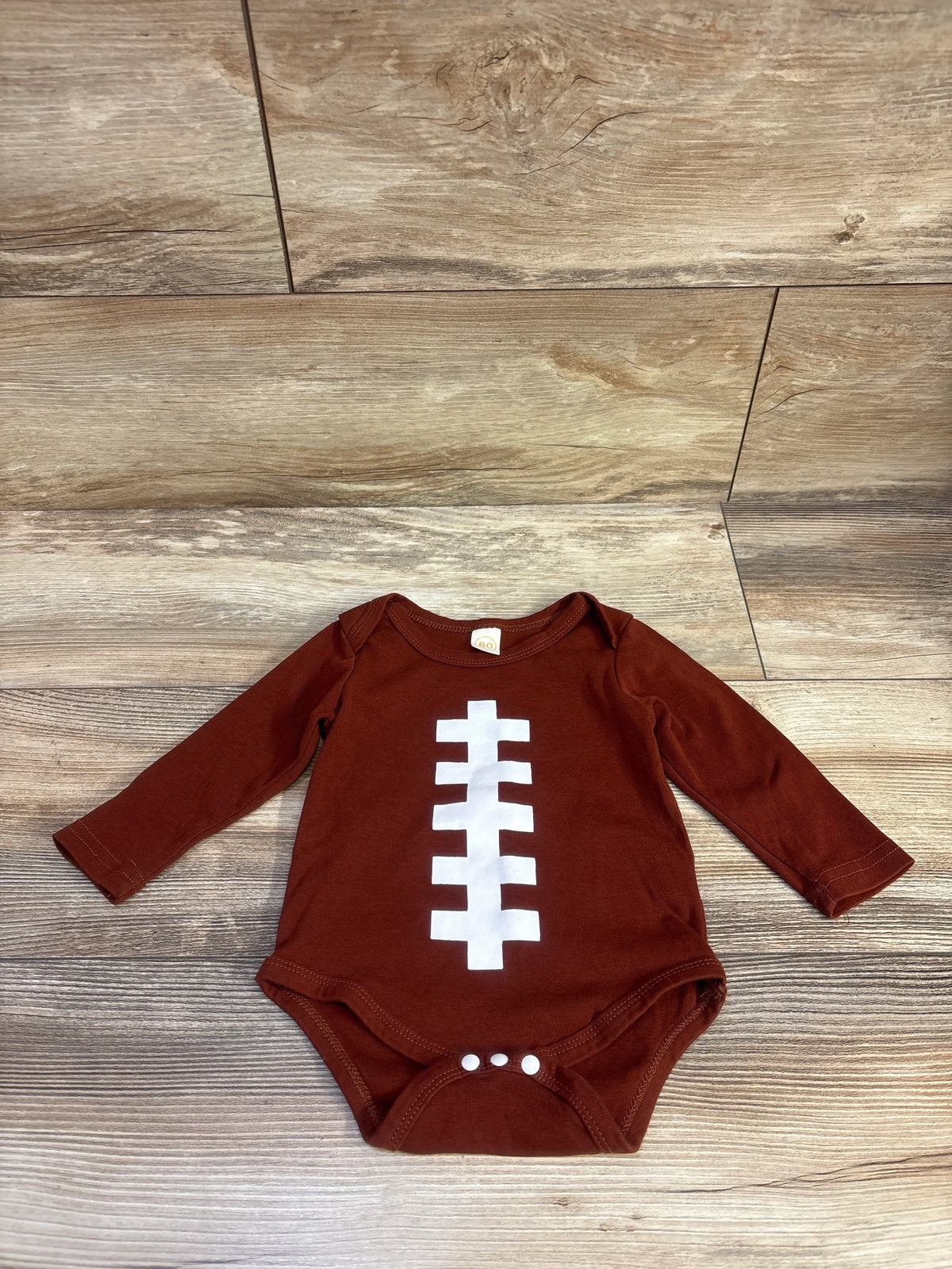 YINGISFITM Football Long Sleeve Bodysuit Brown sz 12m