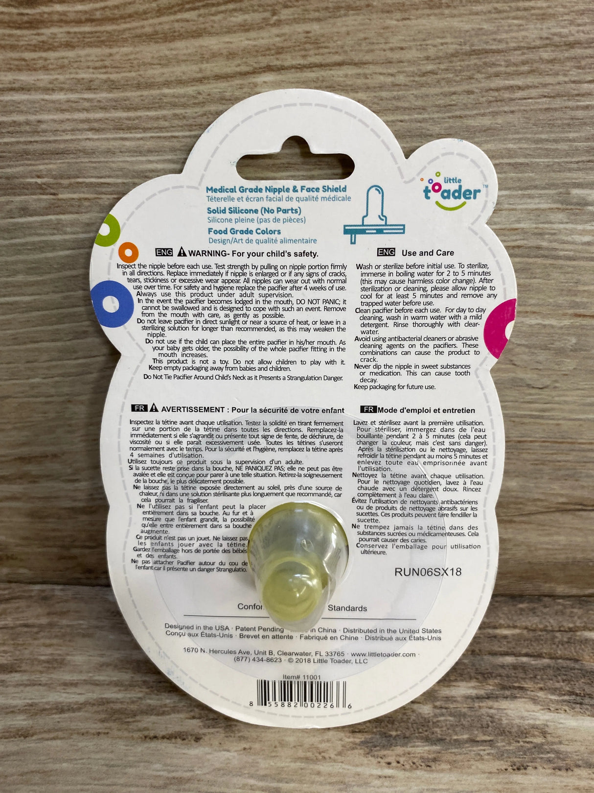 NEW Little Toader Flower Pacifier, White 3m+ - Me n Mommy To Be