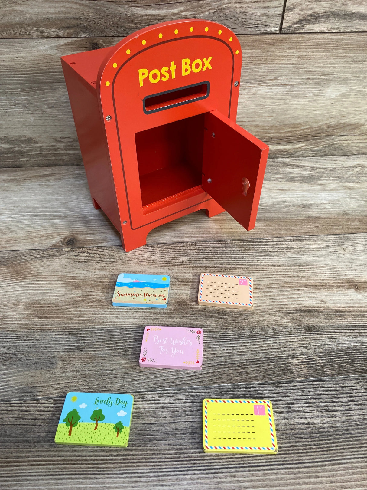 Lelin Wooden Post Box