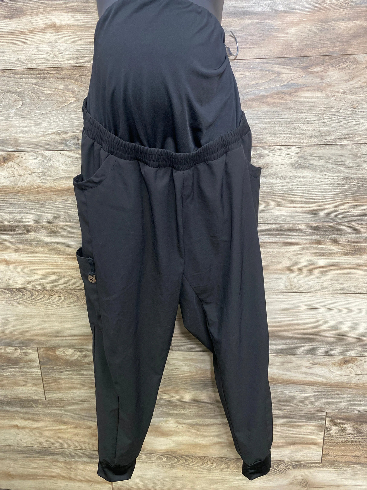 Wonderwink Maternity Scrub Jogger Pants Black sz XL