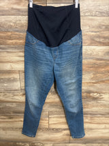 Isabel Maternity Crossover Jeggings Blue sz Small