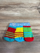 NEW 3pk Monster Face Baby Socks sz 2-4T