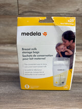 NEW Medela Breast Milk Storage Bags 25Ct. 6oz