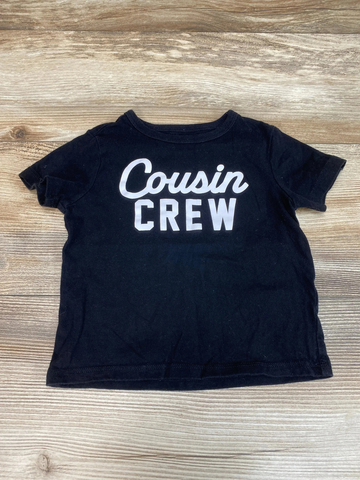 Children's Place Cousin Crew Shirt Black sz 12-18m