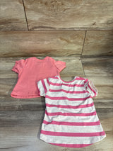 Pink Velvet 2pk Shirts Pink sz 3T