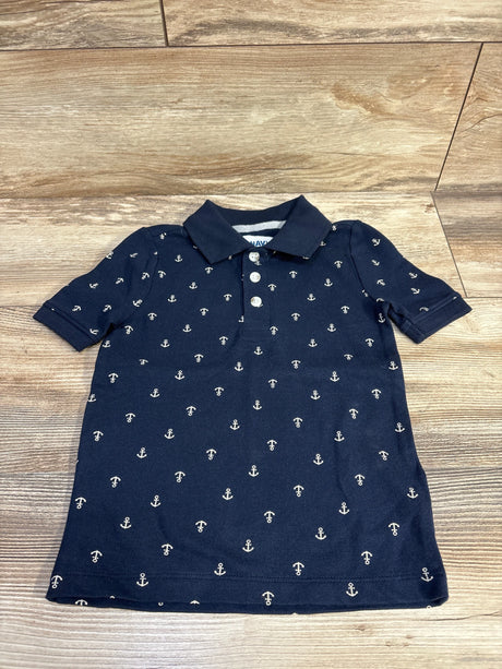 Old Navy Anchor Print Polo Shirt Navy sz 3T - Me n Mommy To Be