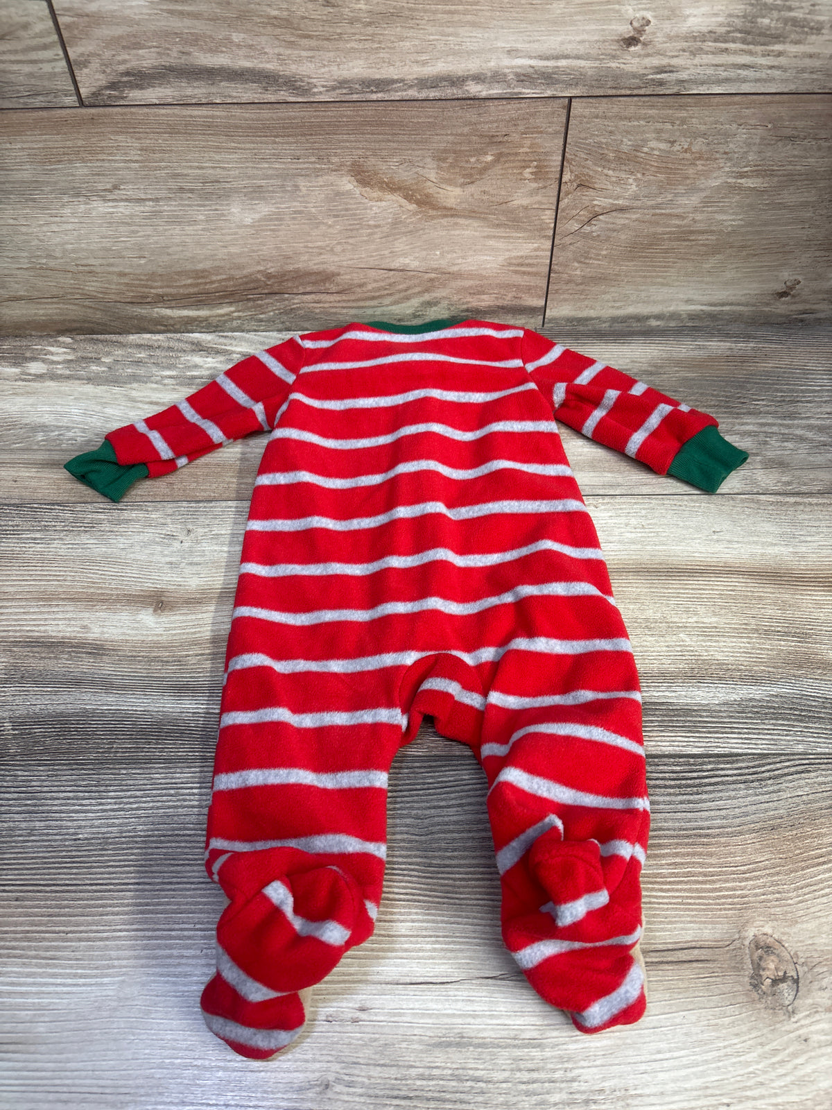 Just One You Striped Reindeer Blanket Sleeper Red sz 3m