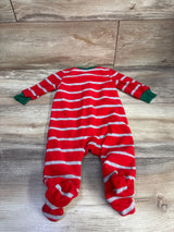 Just One You Striped Reindeer Blanket Sleeper Red sz 3m