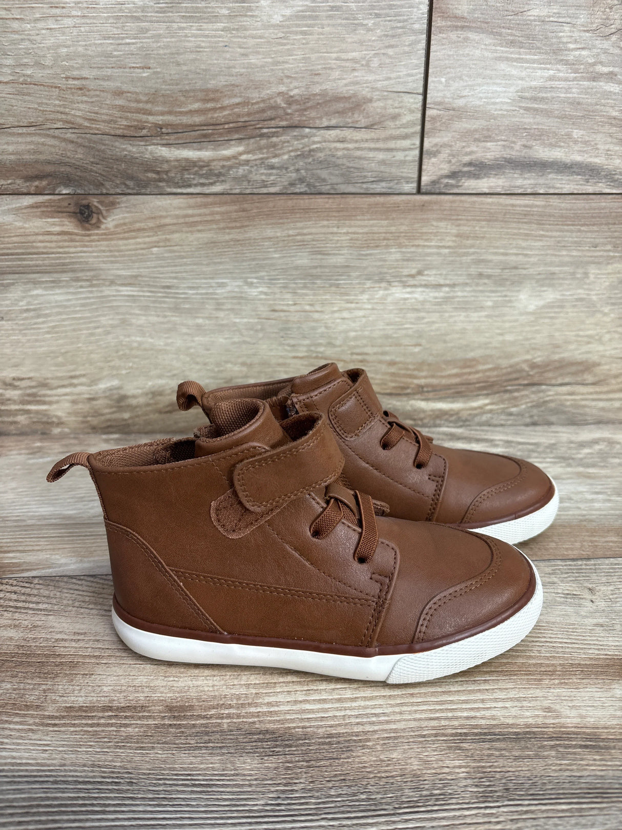 Wonder Nation Casual High Top Sneakers Brown sz 11c