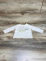 Little Co. Grateful Thankful Shirt Cream sz 6m