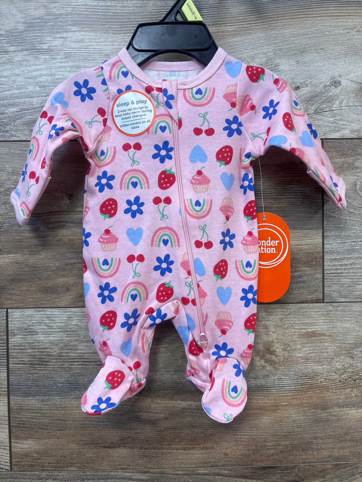 NEW Wonder Nation Sleeper Pink sz Preemie
