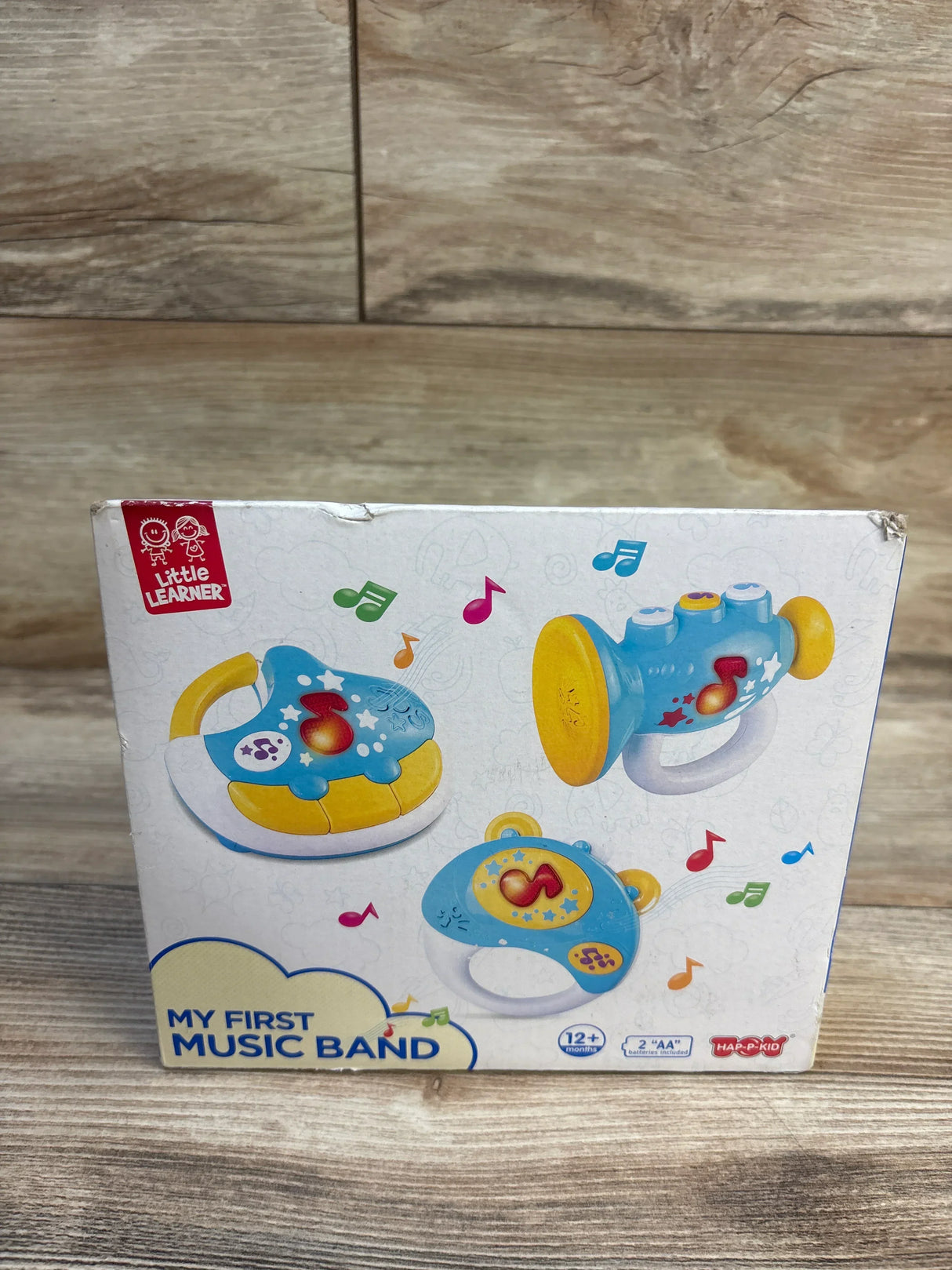 My First Music Band toy instrument set box for toddlers, colorful music-themed packaging
