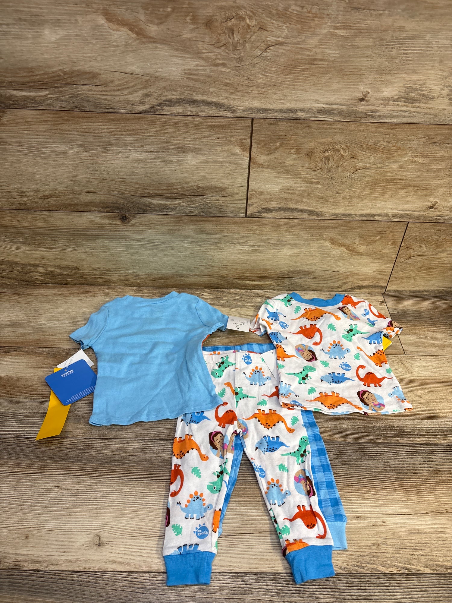NEW Ms Rachel 4pc Snug Fit Pajama Set Blue sz 12m