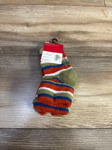 NEW Cuddl Duds 2pk Plushfill Fuzzy Socks Green sz 2-4T
