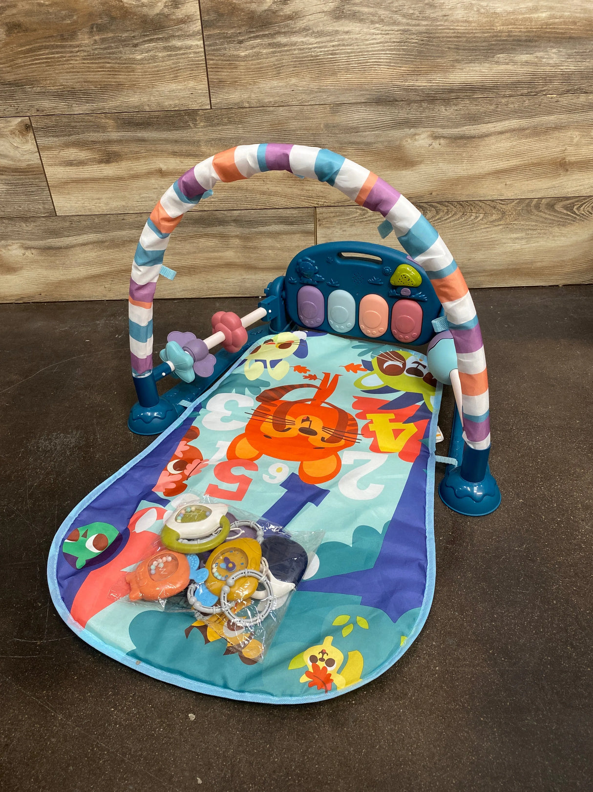 Baby Gym Play Mat, Caveen Musical Fitness Tummy Time Mat