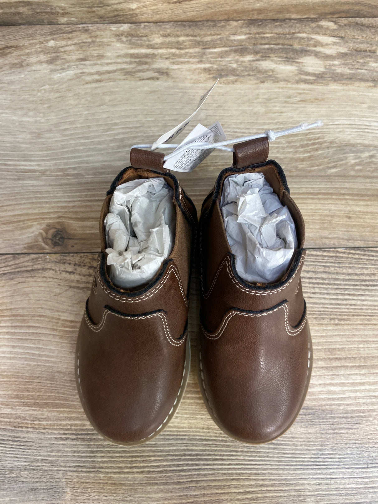 NEW Old Navy Faux Leather Chelsea Boots Brown sz 7c