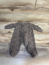 Carter's Bear Print Sleeper Brown sz 3m