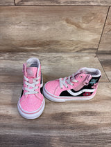 Vans Sk8-Hi Reissue Side Zip Glitter Shoe Pink sz 5.5c