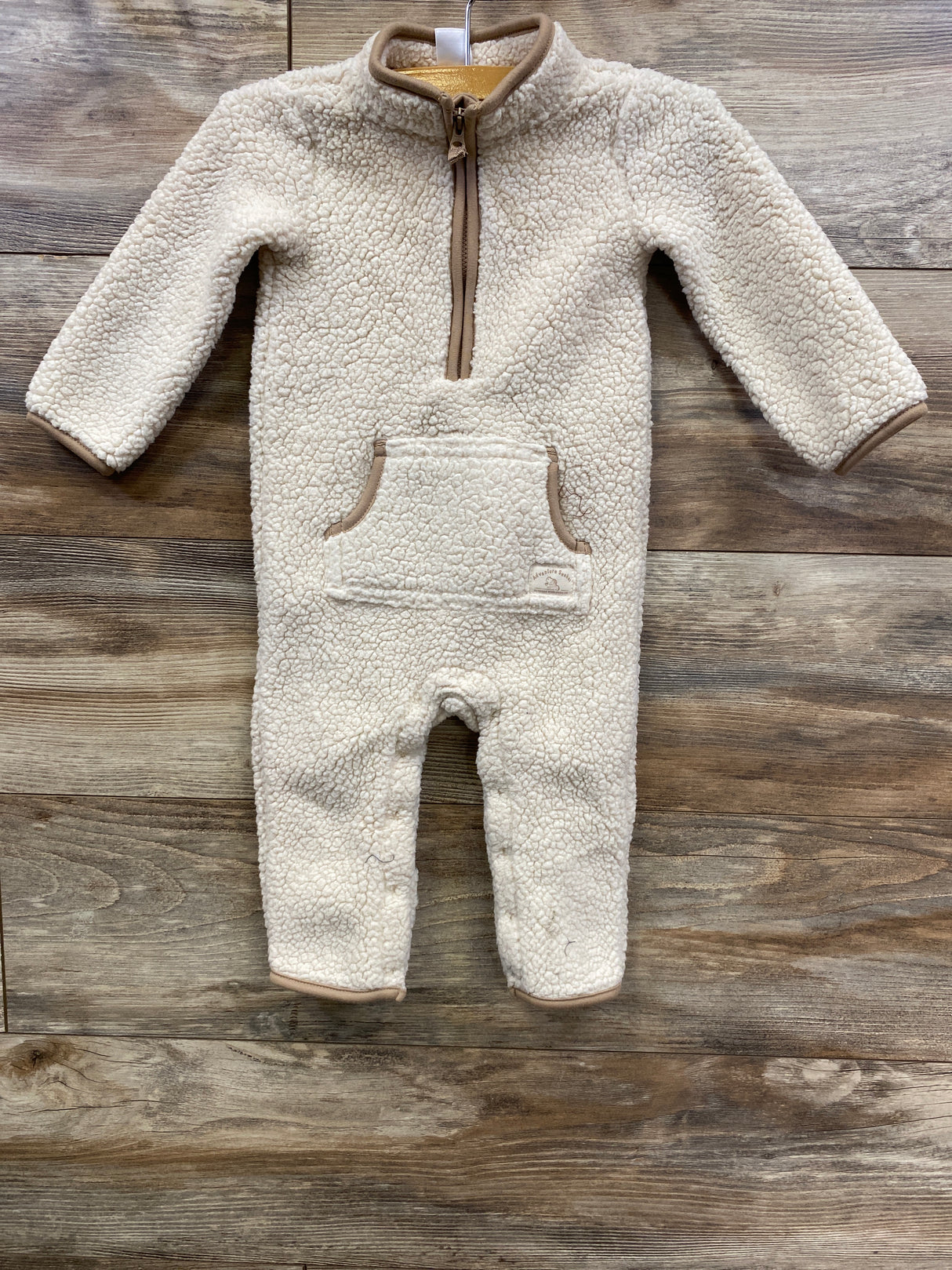 Carter's Sherpa Jumpsuit Cream sz 12m