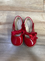 Felix & Flora Patent Leather Mary Jane Dress Shoes with Satin Bow Red sz 5c