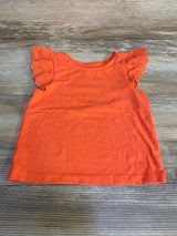 Cat & Jack Eyelet Sleeve Shirt Orange sz 18m