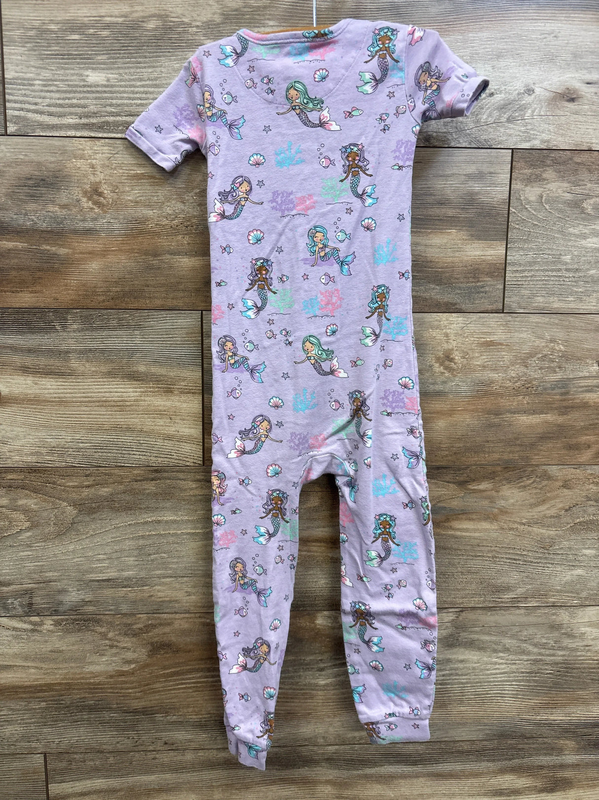 Children's Place Mermaid Sleep Romper Purple sz 4T