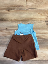 NEW Cat & Jack 2pc Tank Top & Shorts Set Blue sz 2T