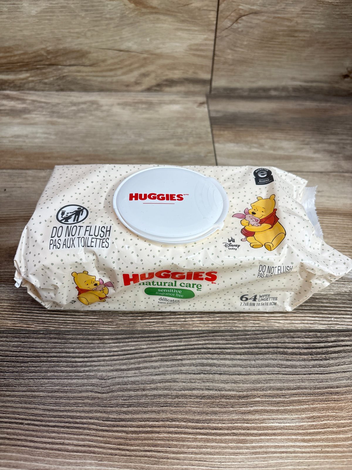 NEW Huggies Natural care Sensitive Unscented Wet Wipes 64ct
