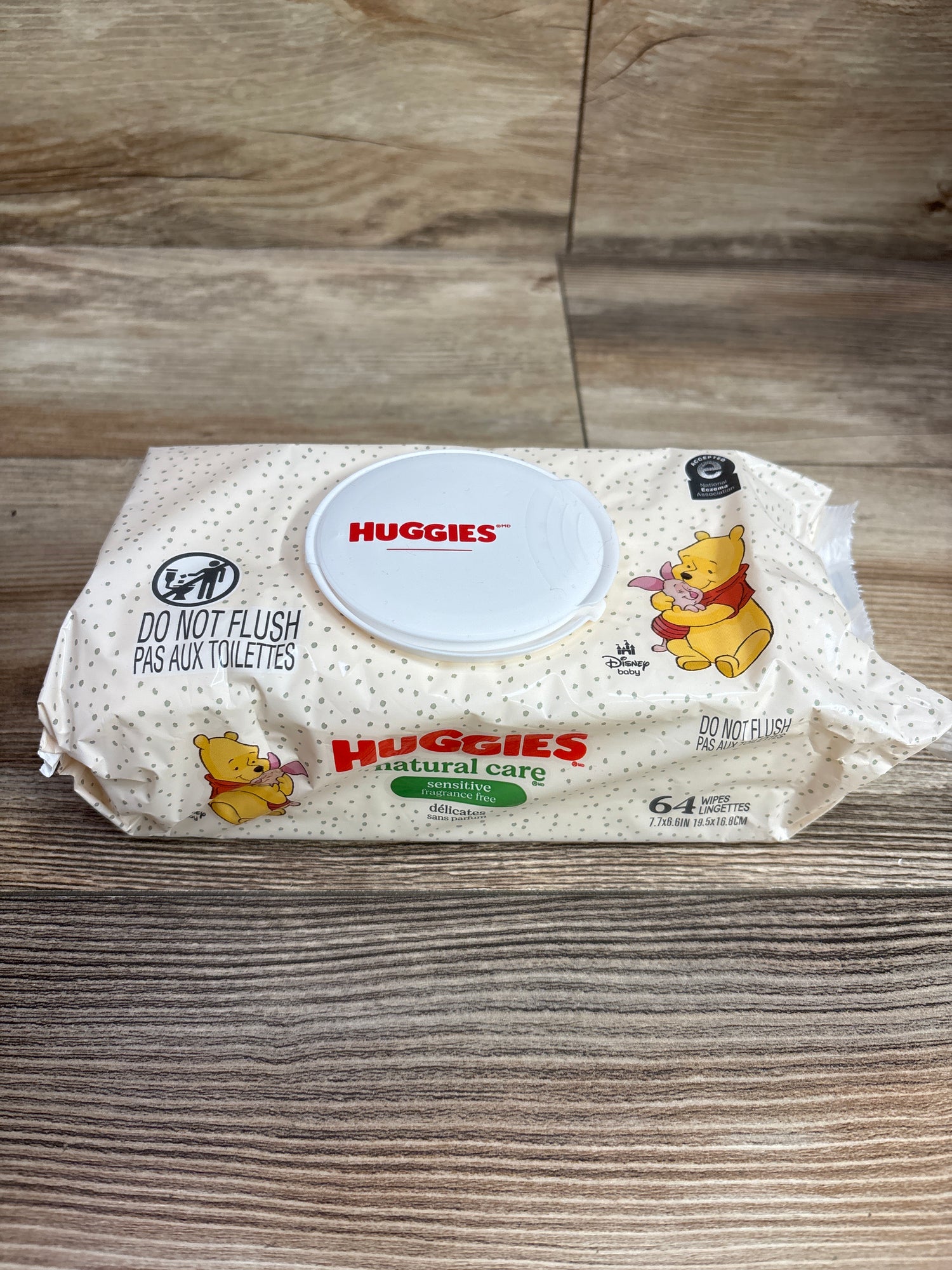 NEW Huggies Natural care Sensitive Unscented Wet Wipes 64ct