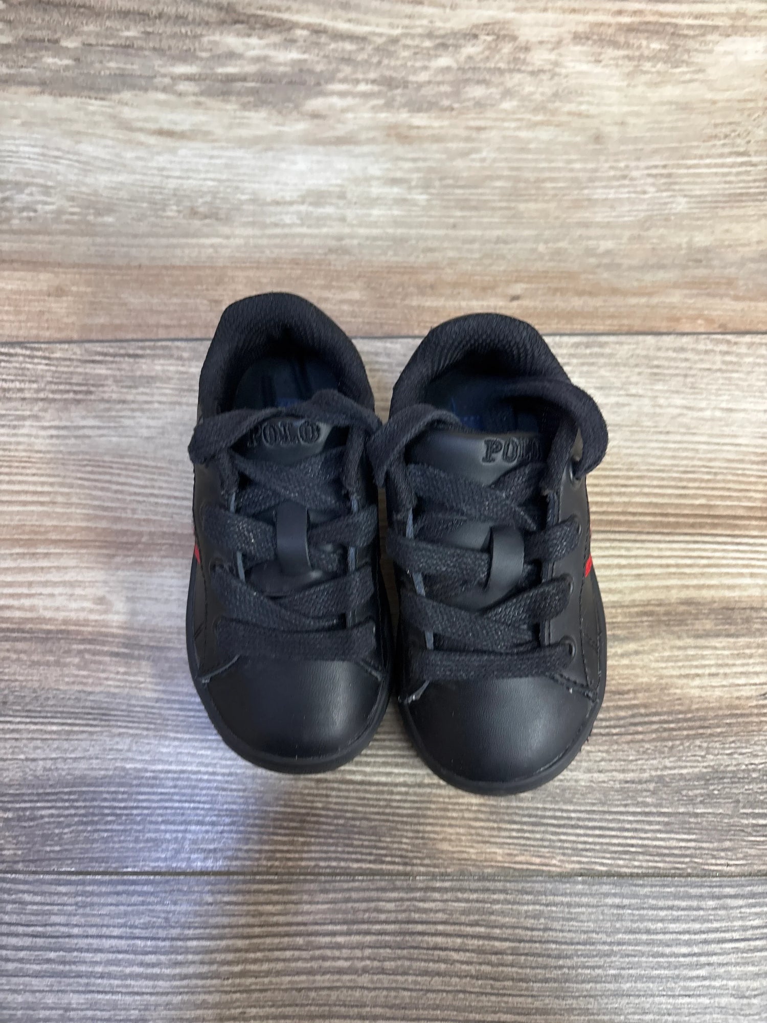 Polo Ralph Lauren Quilton Bear Sneakers Black sz 6c