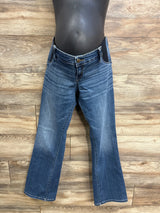 Isabel Maternity Side Panel Skinny Bootcut Jeans Blue sz Large (12/31R)