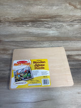 Melissa & Doug Wooden Jigsaw Puzzle Construction Site 12pc