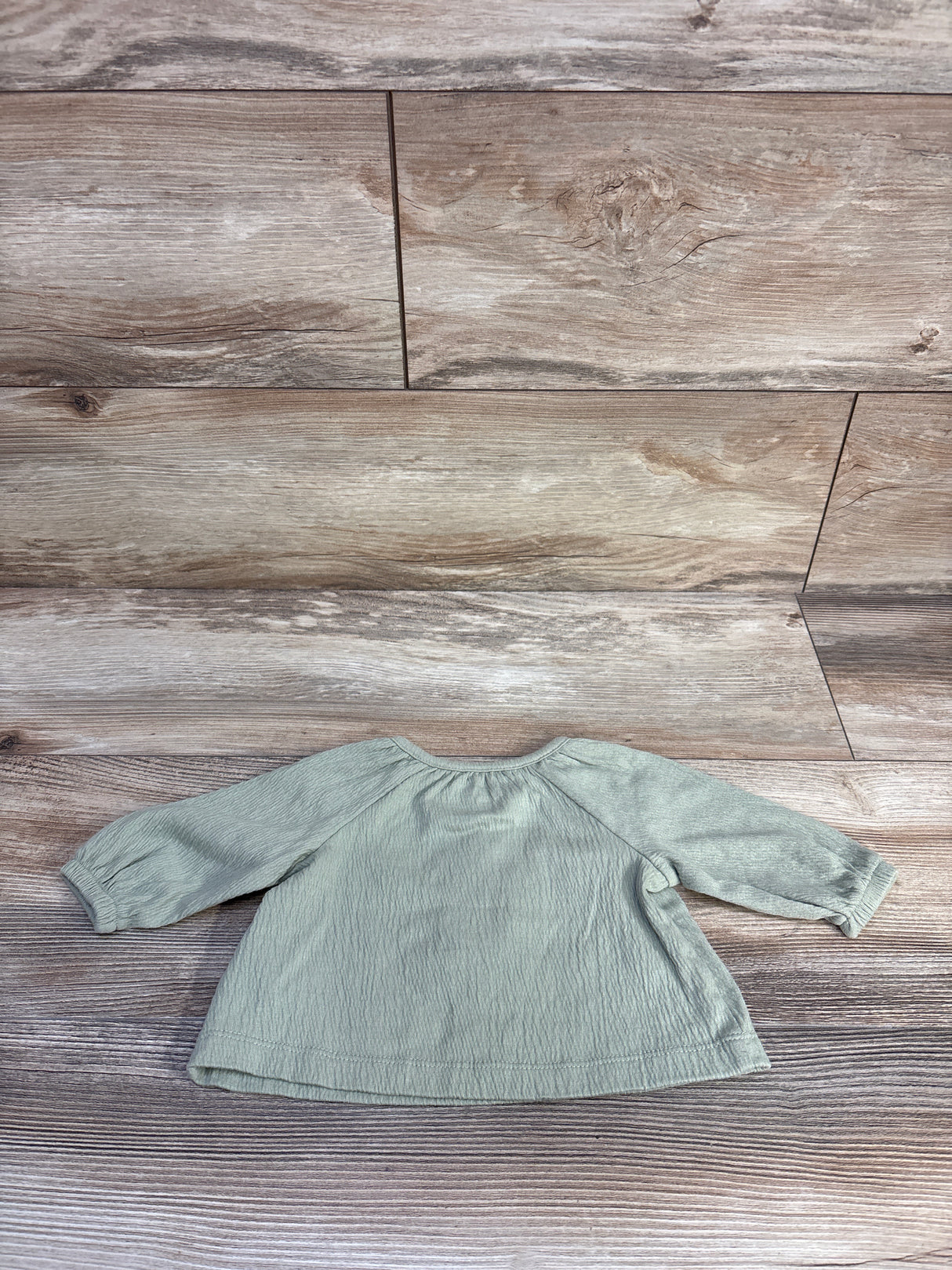 Carter's Long Sleeve Henley Shirt Green sz 3m