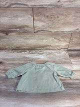 Carter's Long Sleeve Henley Shirt Green sz 3m
