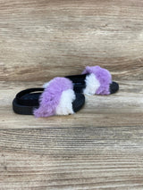 First Steps Fur Slides Black sz 3c