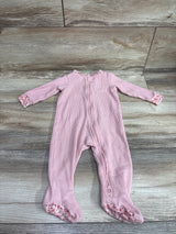 Carter's Waffle Knit Sleeper Pink sz 6m